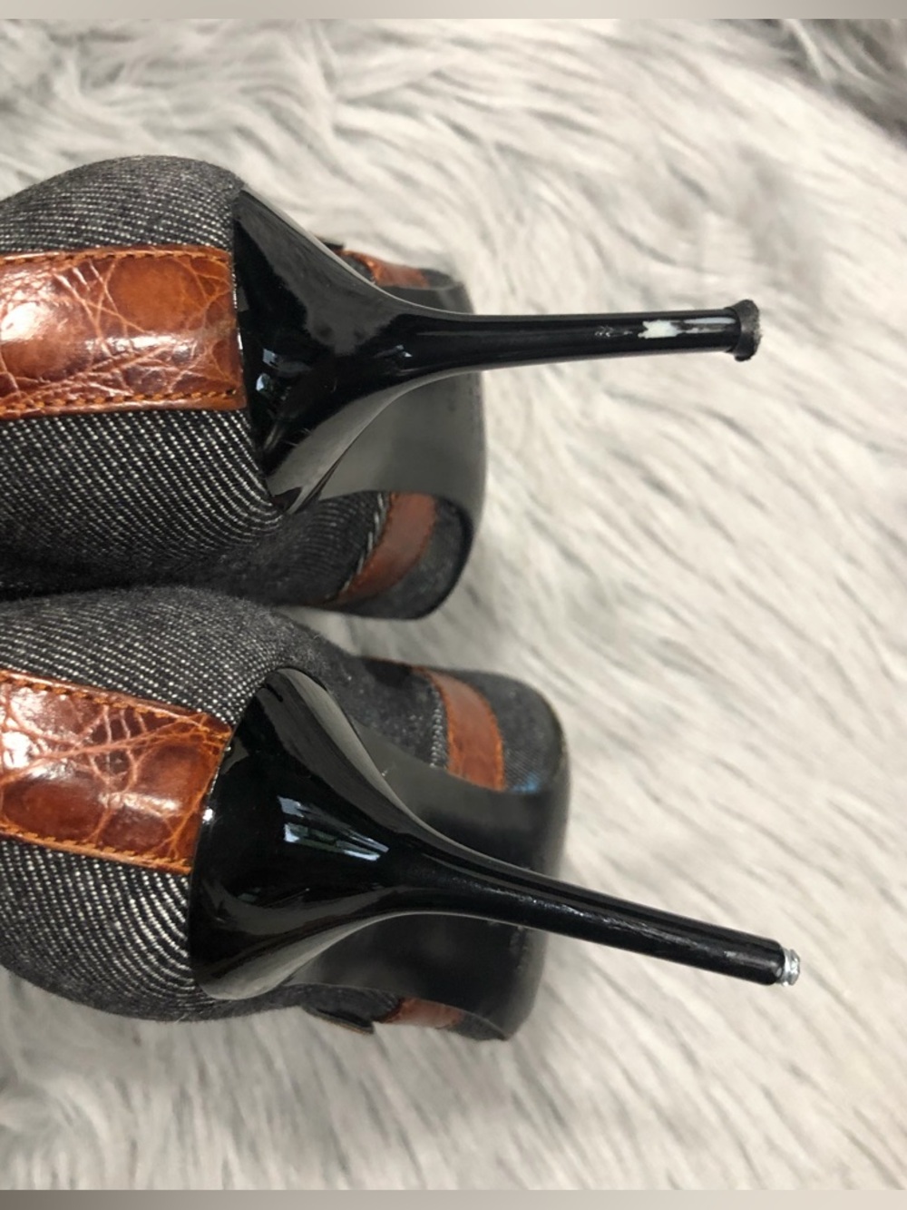 Authentic Dolce&Gabbana denim runaway boots. - Picture 7 of 16